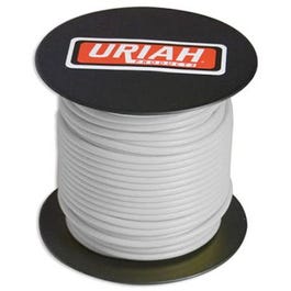 Automotive Wire, Insulation, White, 18 AWG, 100-Ft. Spool
