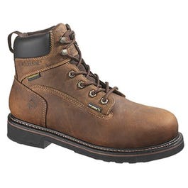 Brek Waterproof Boots, Extra Wide, Brown Leather, Men's Size 7.5