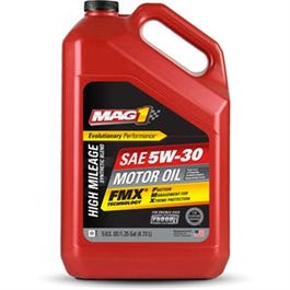 High-Mileage Motor Oil, Synthetic Blend, 5W-30, 5-Qts.