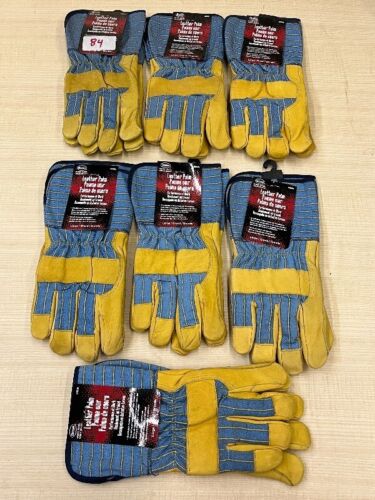 Boss Gloves Leather Palm Work Gloves Large (Large)