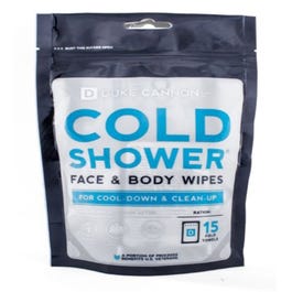 Cold Shower Cooling Field Towel Wipes, 15-Pk.
