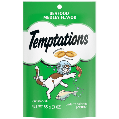 Temptations Seafood Medley Flavor Cat Treats (30-oz)