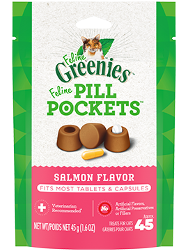 Greenies Pill Pockets Feline Treats Salmon 1.6Oz (1.6-oz)