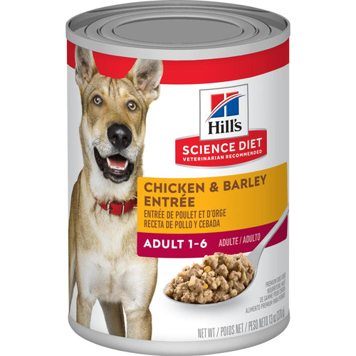 Hill's Science Diet Adult Chicken & Barley Entrée dog food (13 oz)