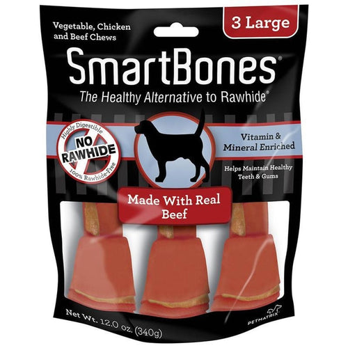 SmartBones Large Chew Bones Dog Treats (Chicken 3-pack)