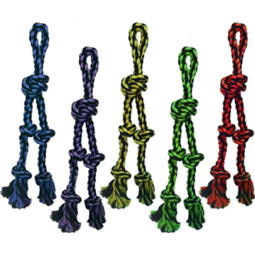 MULTIPET NUTS FOR KNOTS ROPE TUG W/2 DANGLERS (15 IN)