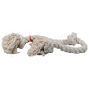 MAMMOTH FLOSSY CHEWS COTTON 3 KNOT ROPE TUG (36 IN, WHITE)